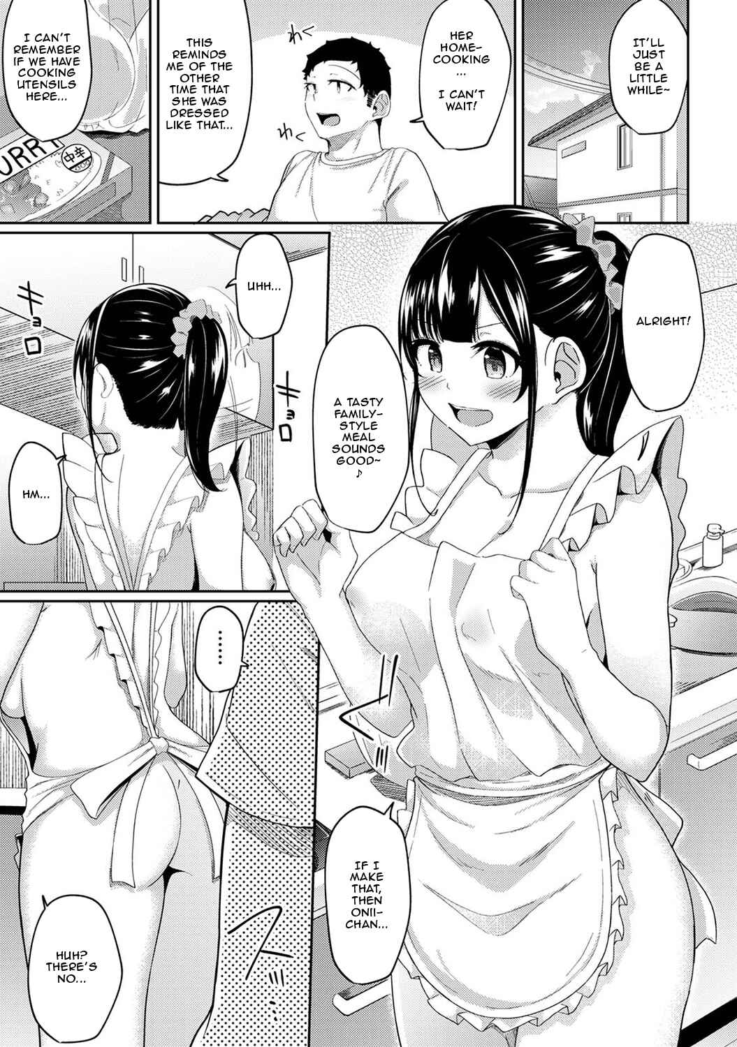 Page 2 Chapter 8 Asa Okitara Imouto ga Hadaka Apron Sugata datta node Hamete Mita