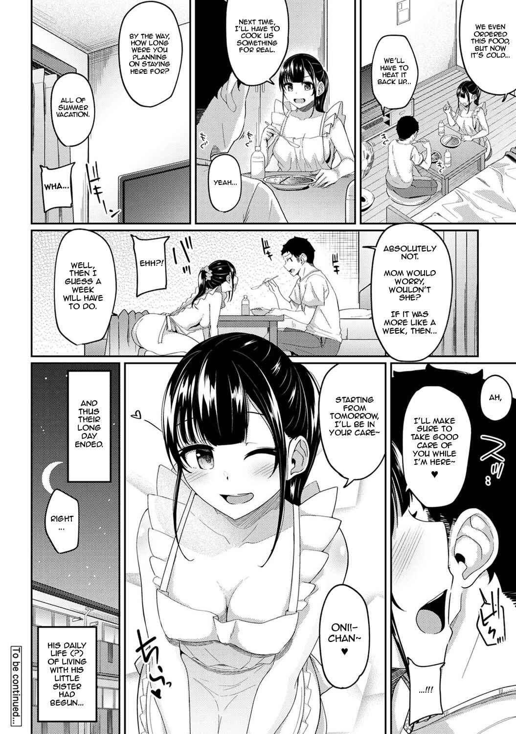 Page 25 Chapter 8 Asa Okitara Imouto ga Hadaka Apron Sugata datta node Hamete Mita