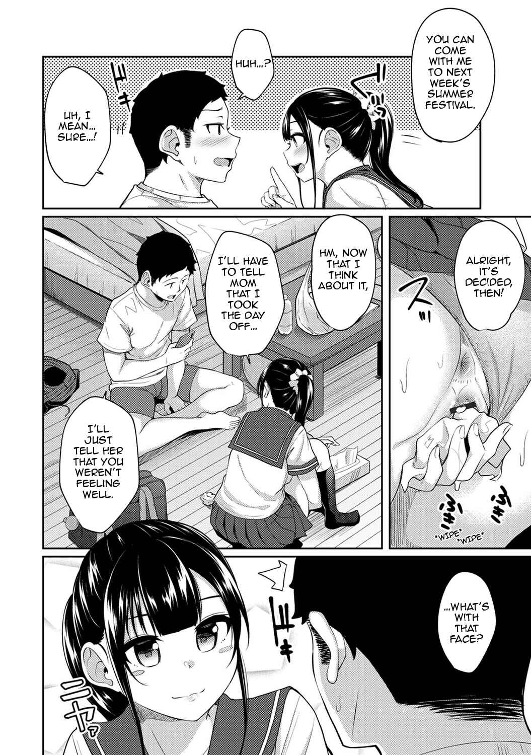 Page 9 Chapter 10 Asa Okitara Imouto ga Hadaka Apron Sugata datta node Hamete Mita