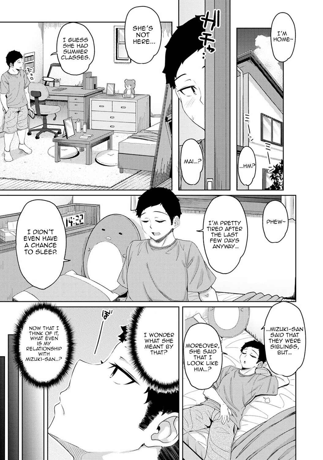 Page 4 Chapter 14 Asa Okitara Imouto ga Hadaka Apron Sugata datta node Hamete Mita