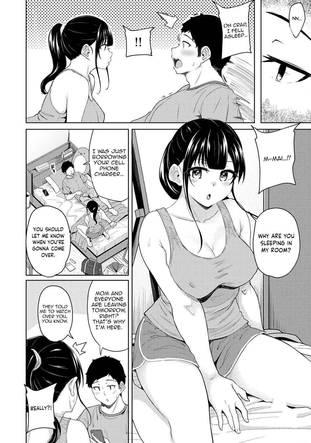 Page 5 Chapter 14 Asa Okitara Imouto ga Hadaka Apron Sugata datta node Hamete Mita