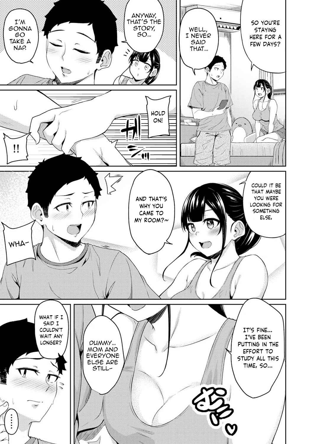 Page 6 Chapter 14 Asa Okitara Imouto ga Hadaka Apron Sugata datta node Hamete Mita