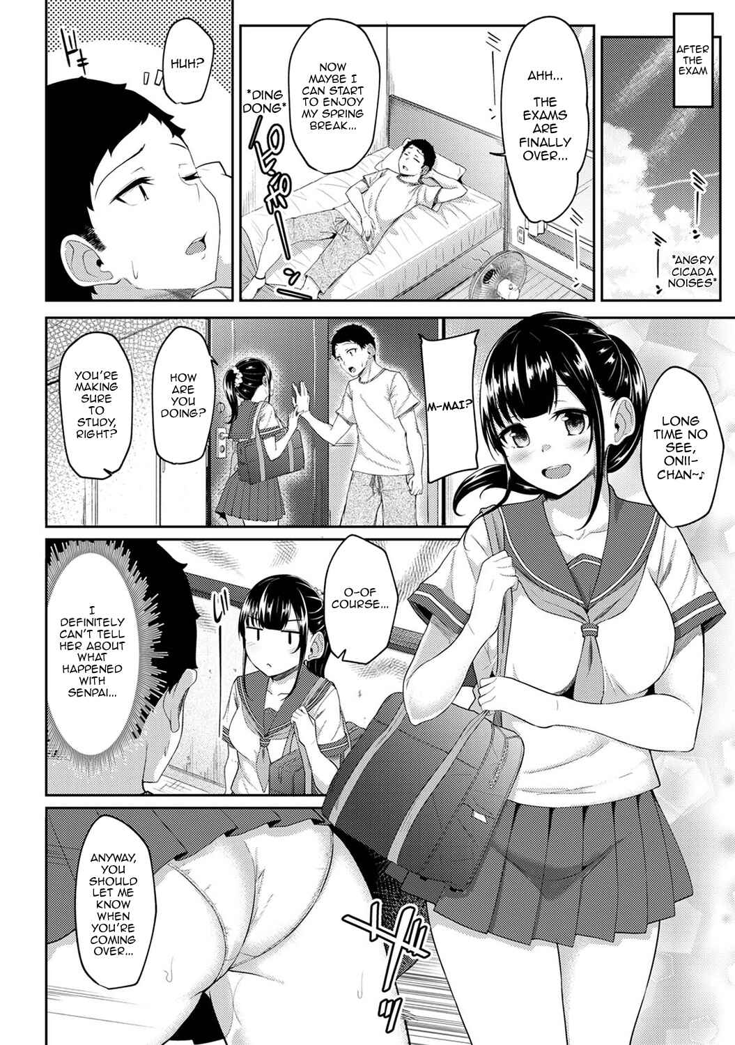 Page 23 Chapter 6 Asa Okitara Imouto ga Hadaka Apron Sugata datta node Hamete Mita