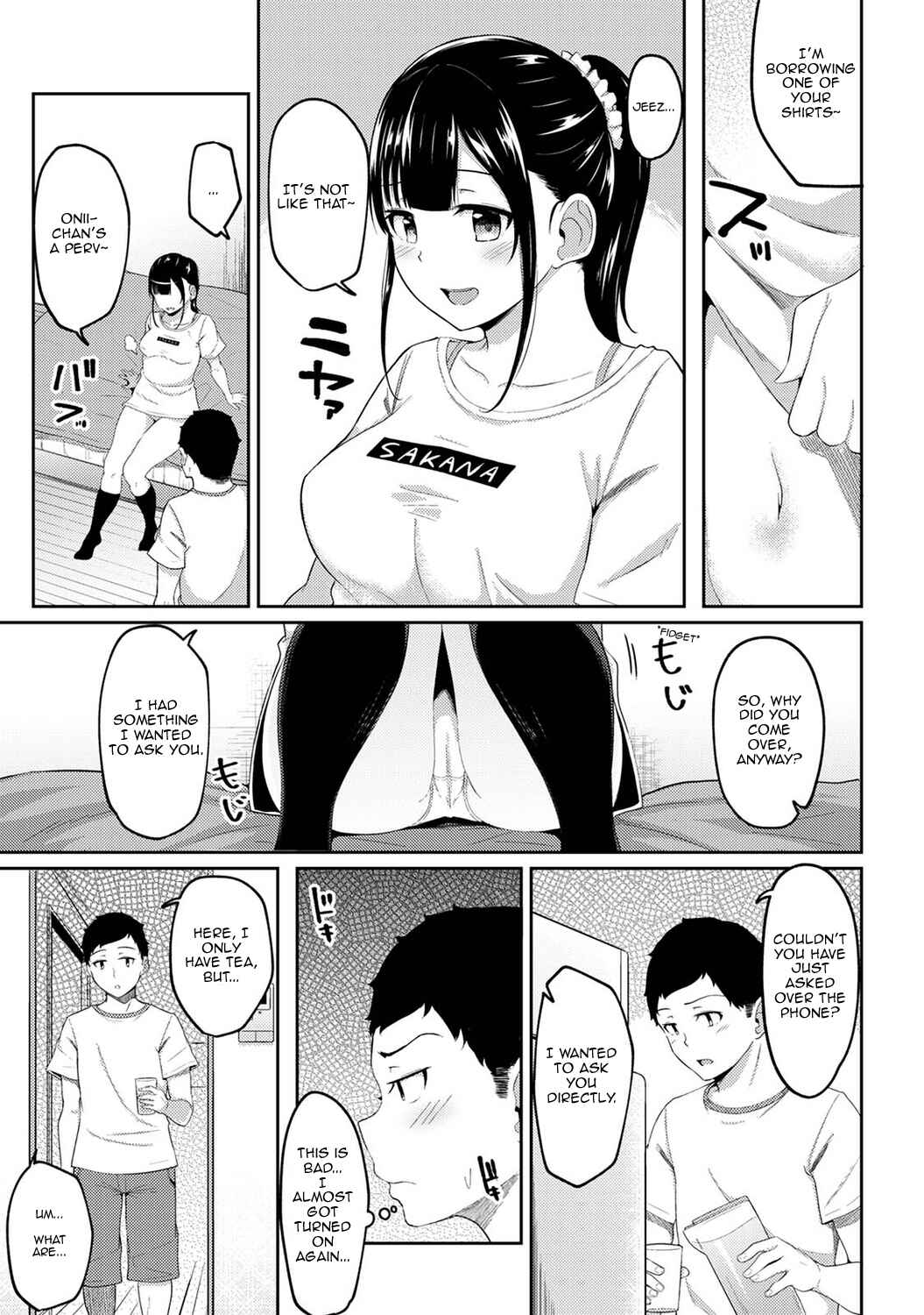Page 6 Chapter 4 Asa Okitara Imouto ga Hadaka Apron Sugata datta node Hamete Mita