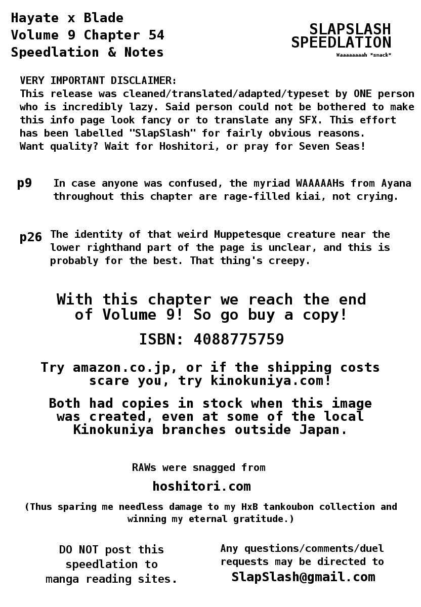 Page 24 Chapter 54 Hayate x Blade