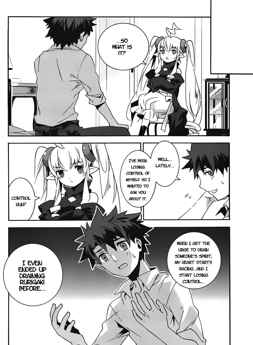 Page 34 Chapter 14 Mahoutsukai (♂) to Deshi (♀) no Futekisetsu na Kankei