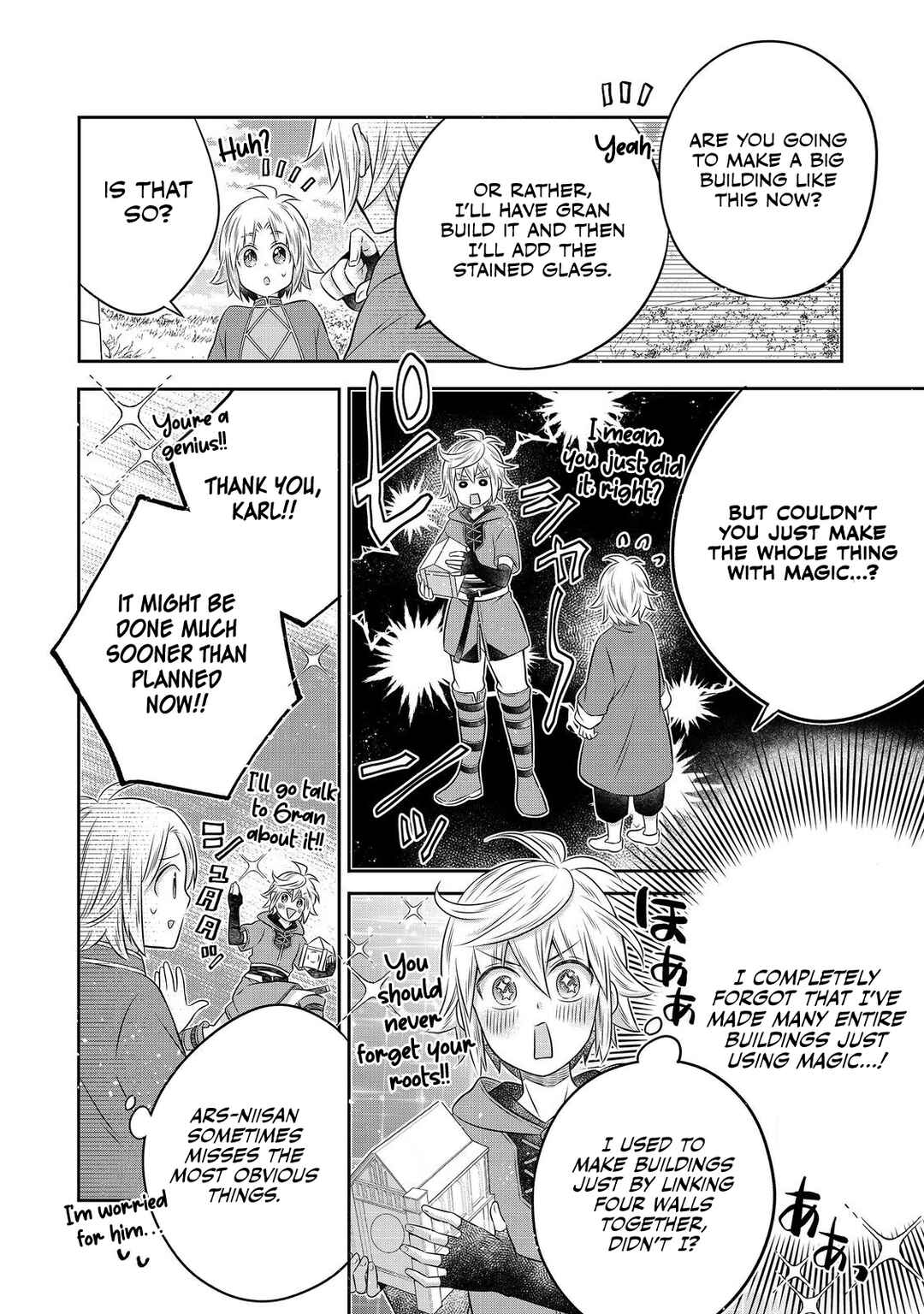 Page 15 Chapter 21.2 Isekai no Binbou Nouka ni Tensei Shita Node, Renga wo Tsukutte Shiro wo Tateru Koto ni Shimashita