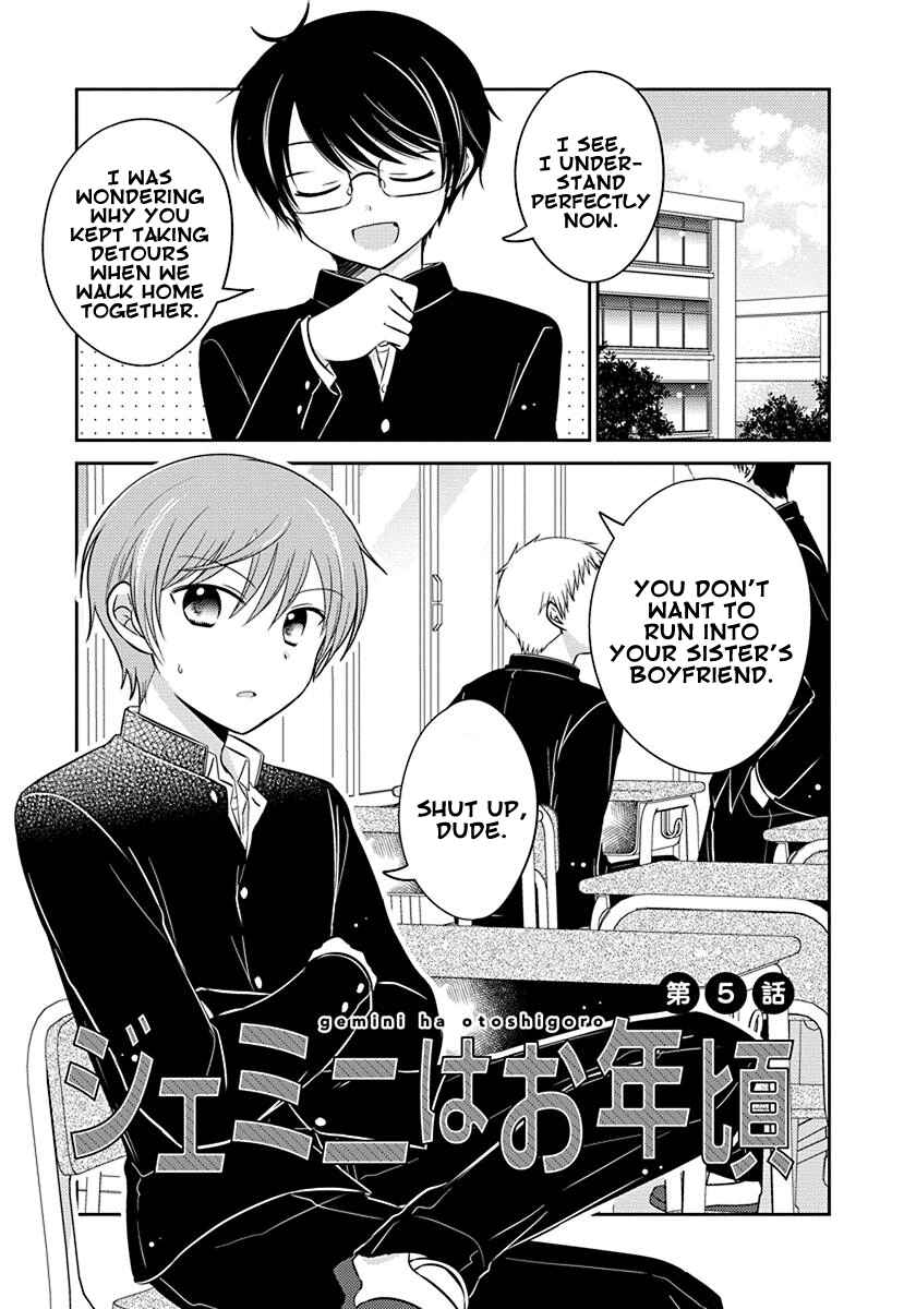 Page 1 Chapter 5 Gemini wa Otoshigoro