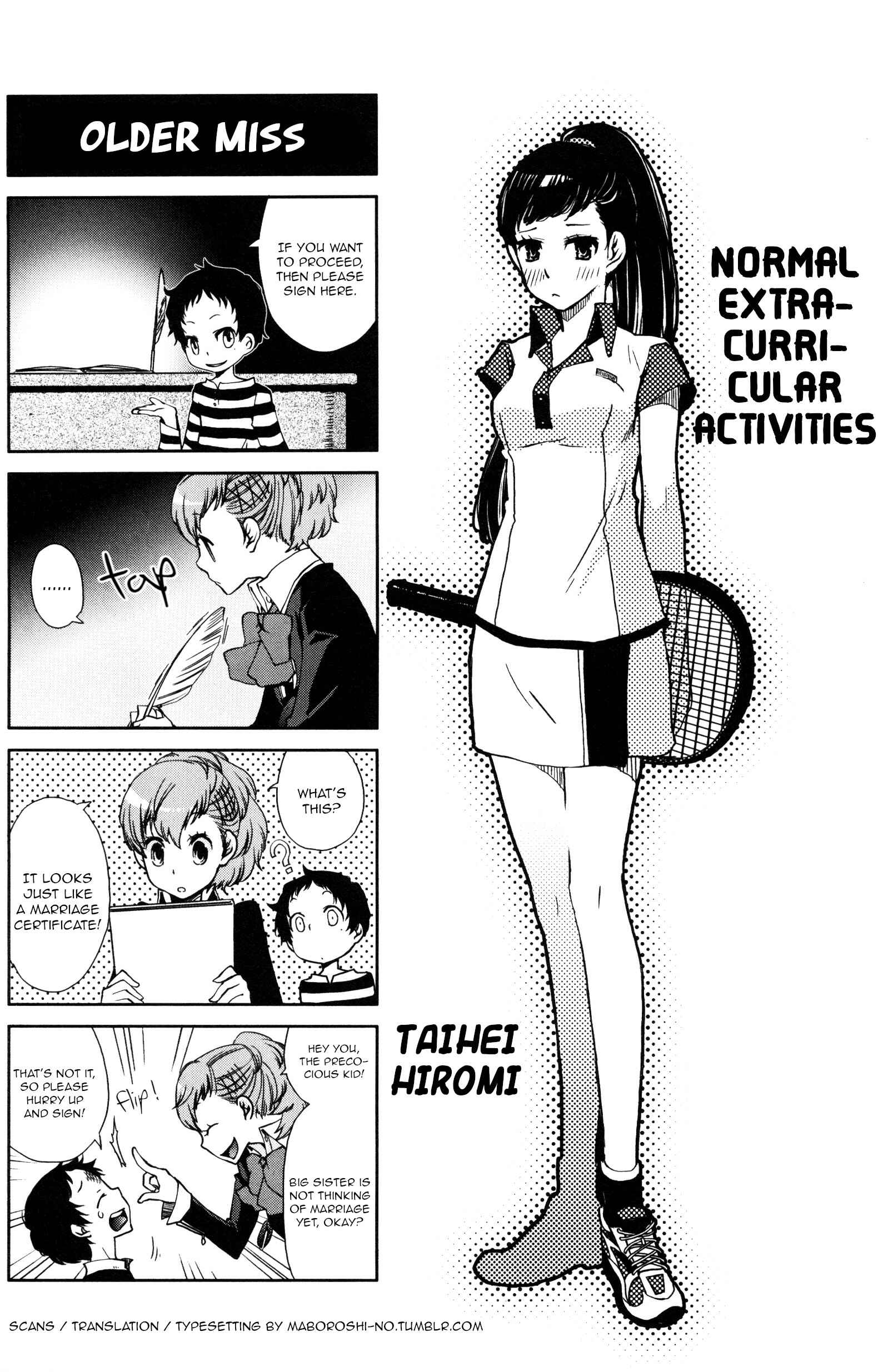 Page 1 Chapter 8 Persona 3 Portable 4Koma Gag Battle