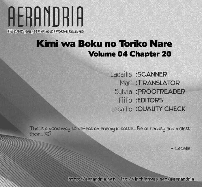 Page 34 Chapter 20 Kimi wa Boku no Toriko Nare