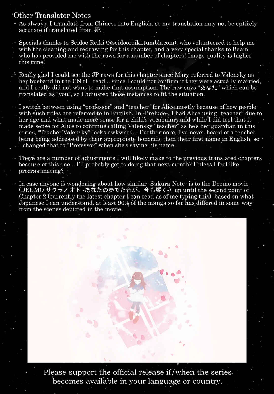 Page 25 Chapter 1.5 Deemo -Sakura Note-