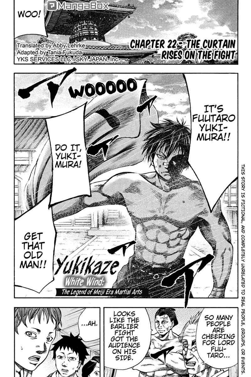 Page 1 Chapter 22 Yukikaze White Wind: The Legend of Meiji Era Martial Arts