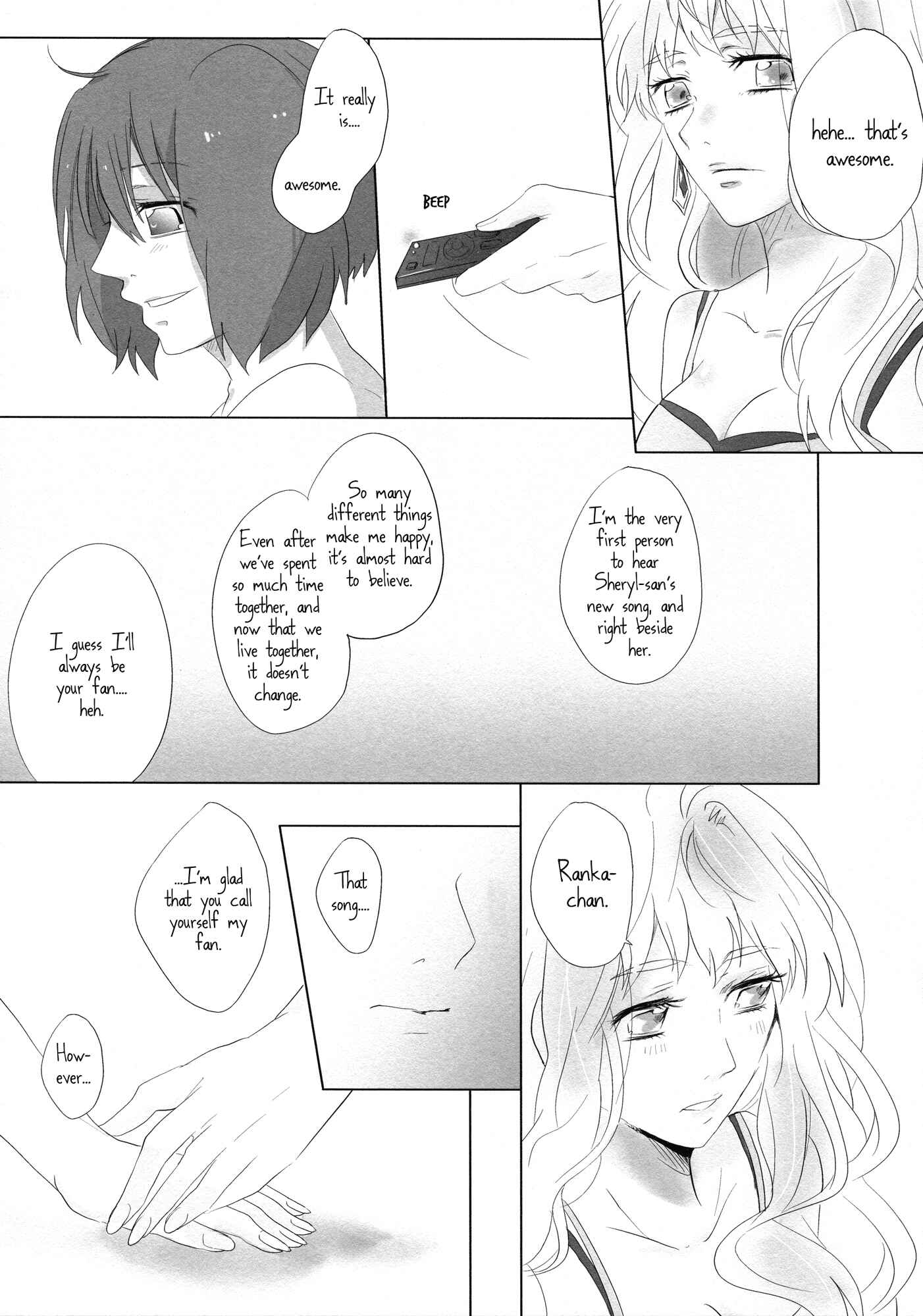 Page 8 Chapter Unknown_e467 Macross Frontier - Aisareru Dake ja Mono Tarinai (Doujinshi)