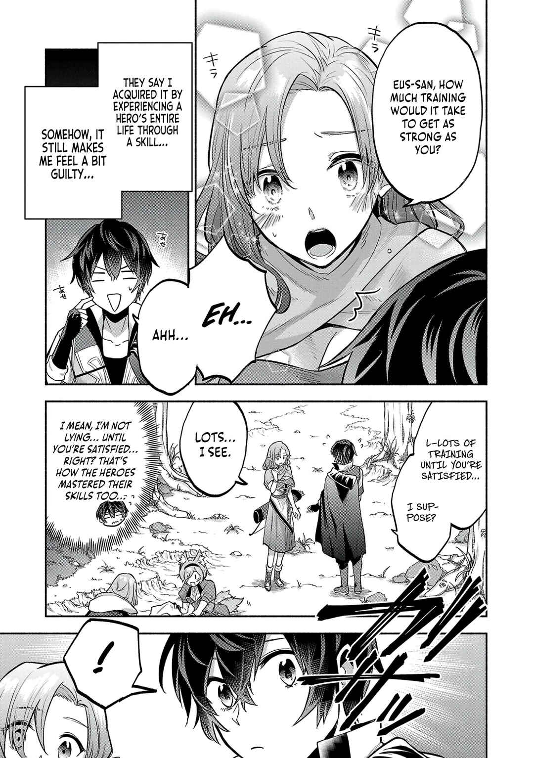 Page 9 Chapter 3 Kono Boukensha, Jinruishi Saikyou desu ~Hazura Skill Kantei ga Keishou ni Kakusei shita no de, Amata no Eiyuu-tachi no Chikara wo Uketsugi Musou suru~