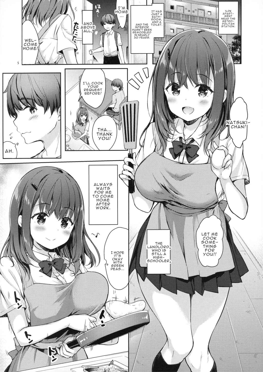 Page 4 Chapter 1 Sanshoku Babumi Tsuki Ooya-san (JK)