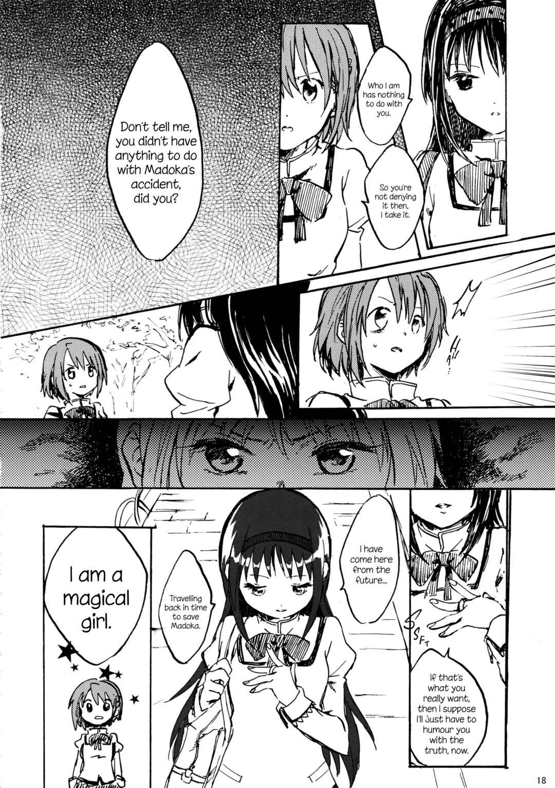 Page 18 Chapter Unknown_d383 Mahou Shoujo Madoka★Magica - Akemi Homura ga Tenkou Shitara Kaname Madoka ga Shindeita Hanashi (Doujinshi)