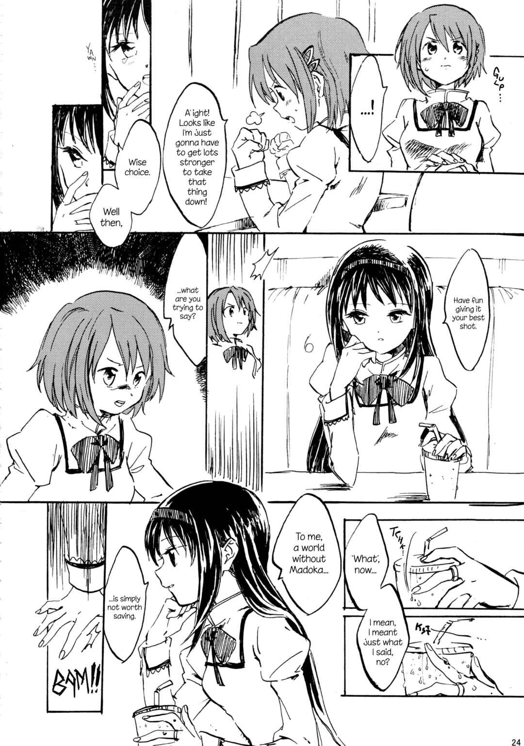 Page 24 Chapter Unknown_d383 Mahou Shoujo Madoka★Magica - Akemi Homura ga Tenkou Shitara Kaname Madoka ga Shindeita Hanashi (Doujinshi)