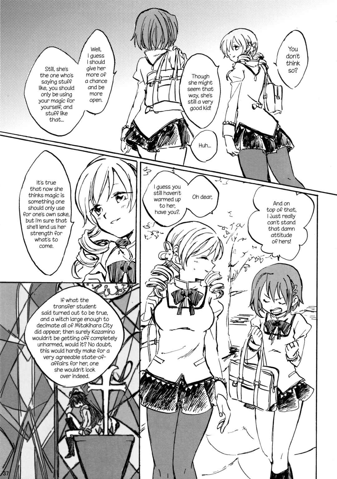 Page 37 Chapter Unknown_d383 Mahou Shoujo Madoka★Magica - Akemi Homura ga Tenkou Shitara Kaname Madoka ga Shindeita Hanashi (Doujinshi)