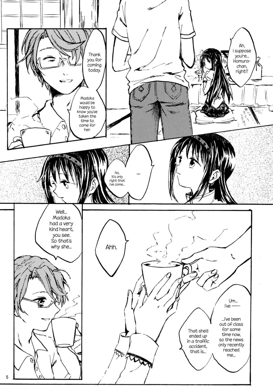 Page 5 Chapter Unknown_d383 Mahou Shoujo Madoka★Magica - Akemi Homura ga Tenkou Shitara Kaname Madoka ga Shindeita Hanashi (Doujinshi)