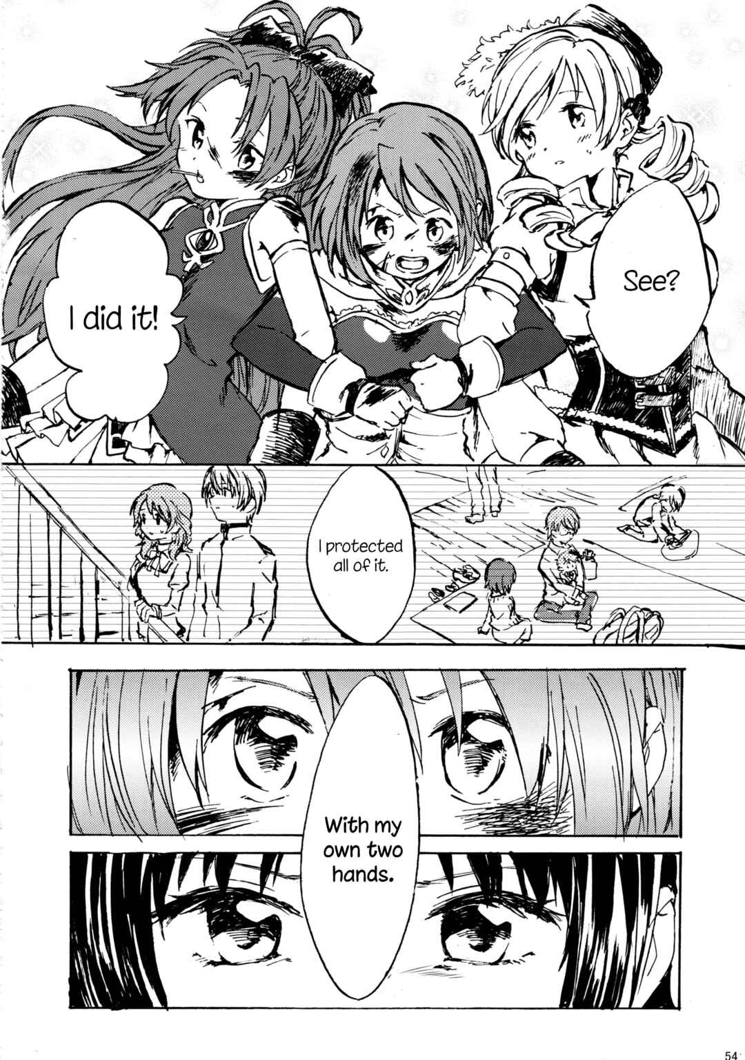 Page 54 Chapter Unknown_d383 Mahou Shoujo Madoka★Magica - Akemi Homura ga Tenkou Shitara Kaname Madoka ga Shindeita Hanashi (Doujinshi)