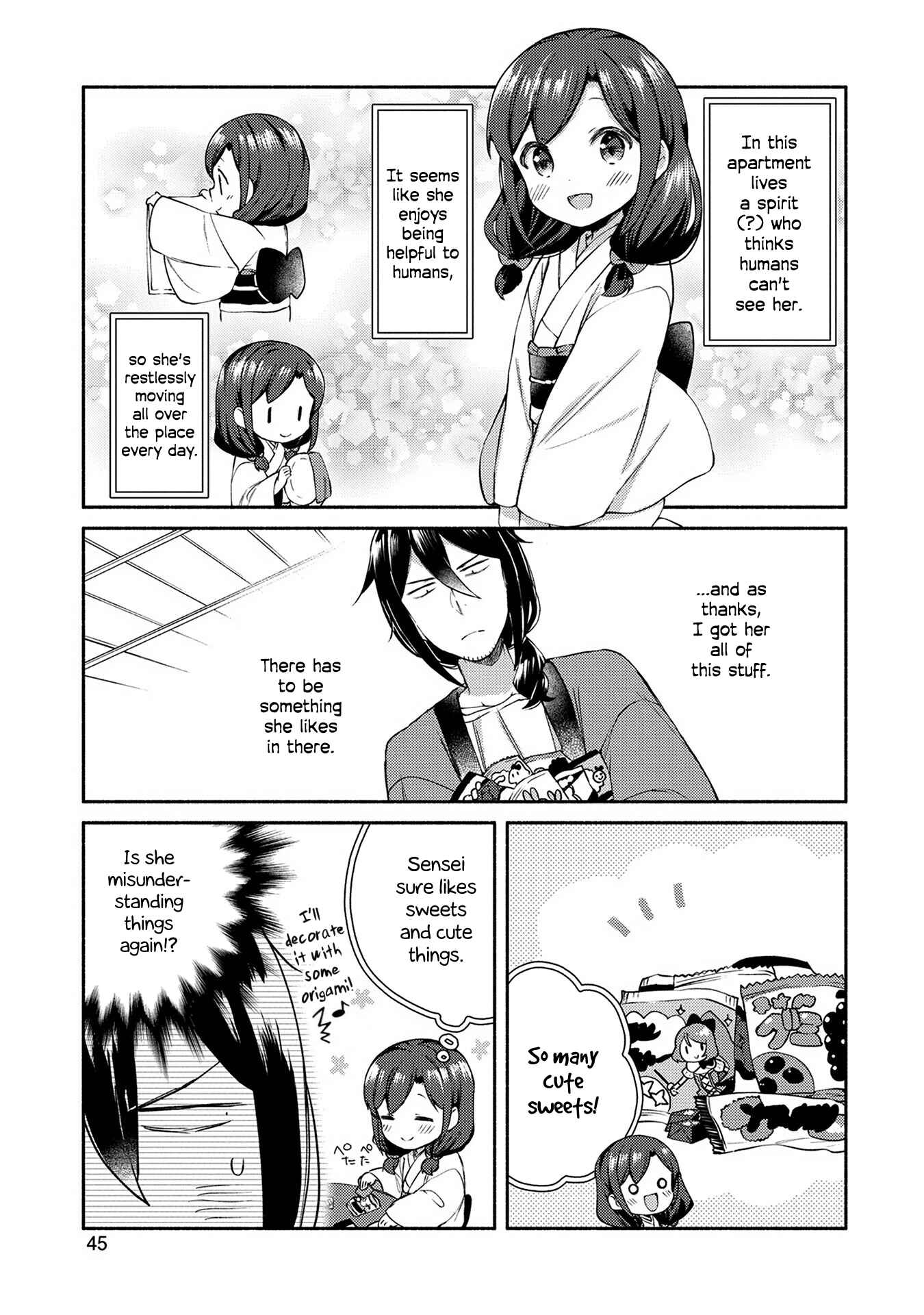 Page 1 Chapter 3 Mangaka-sensei to Zashiki Warashi