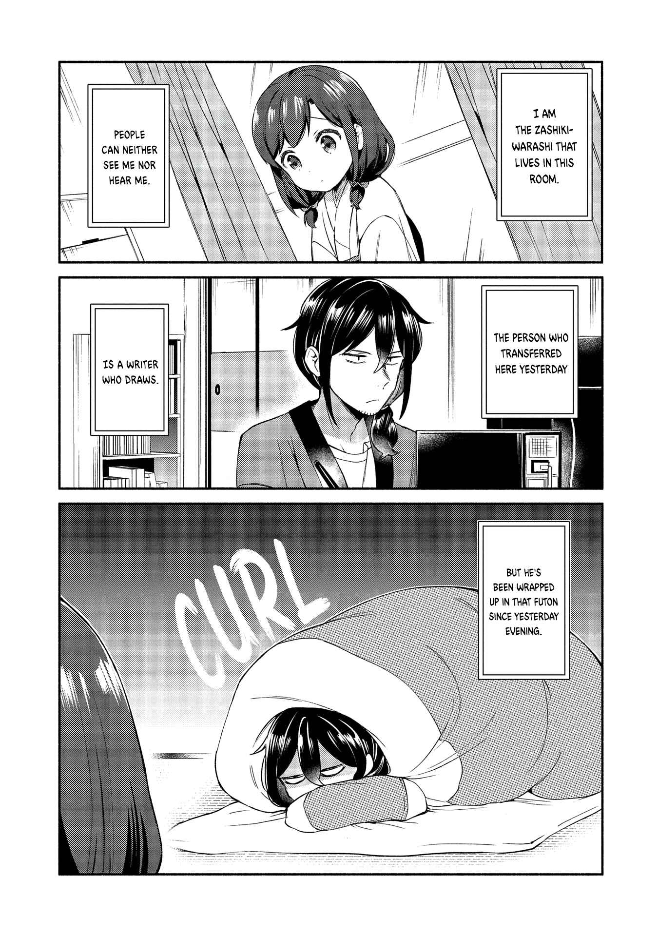 Page 1 Chapter 2 Mangaka-sensei to Zashiki Warashi