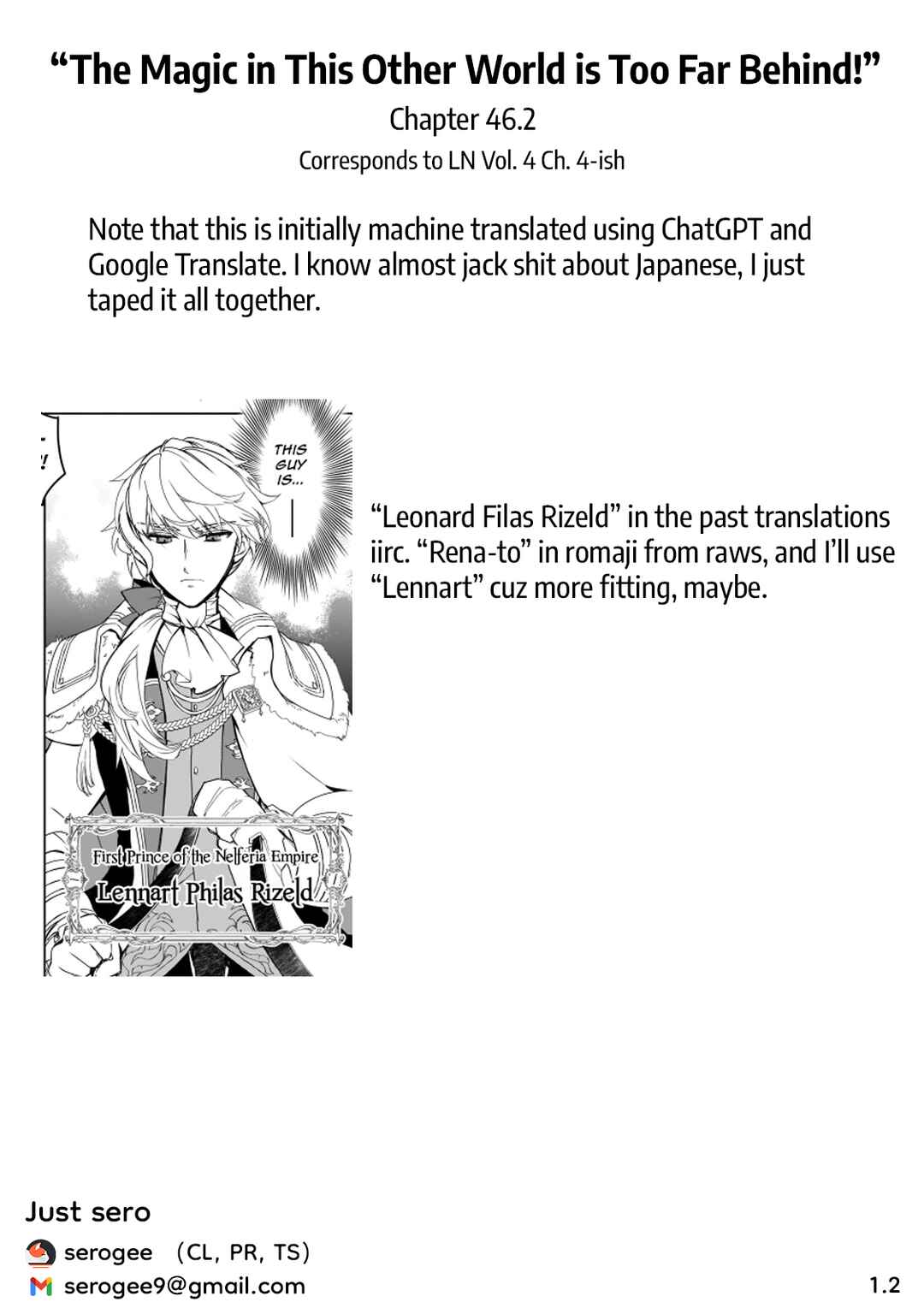 Page 12 Chapter 46.2 The Magic in this Other World is Too Far Behind!