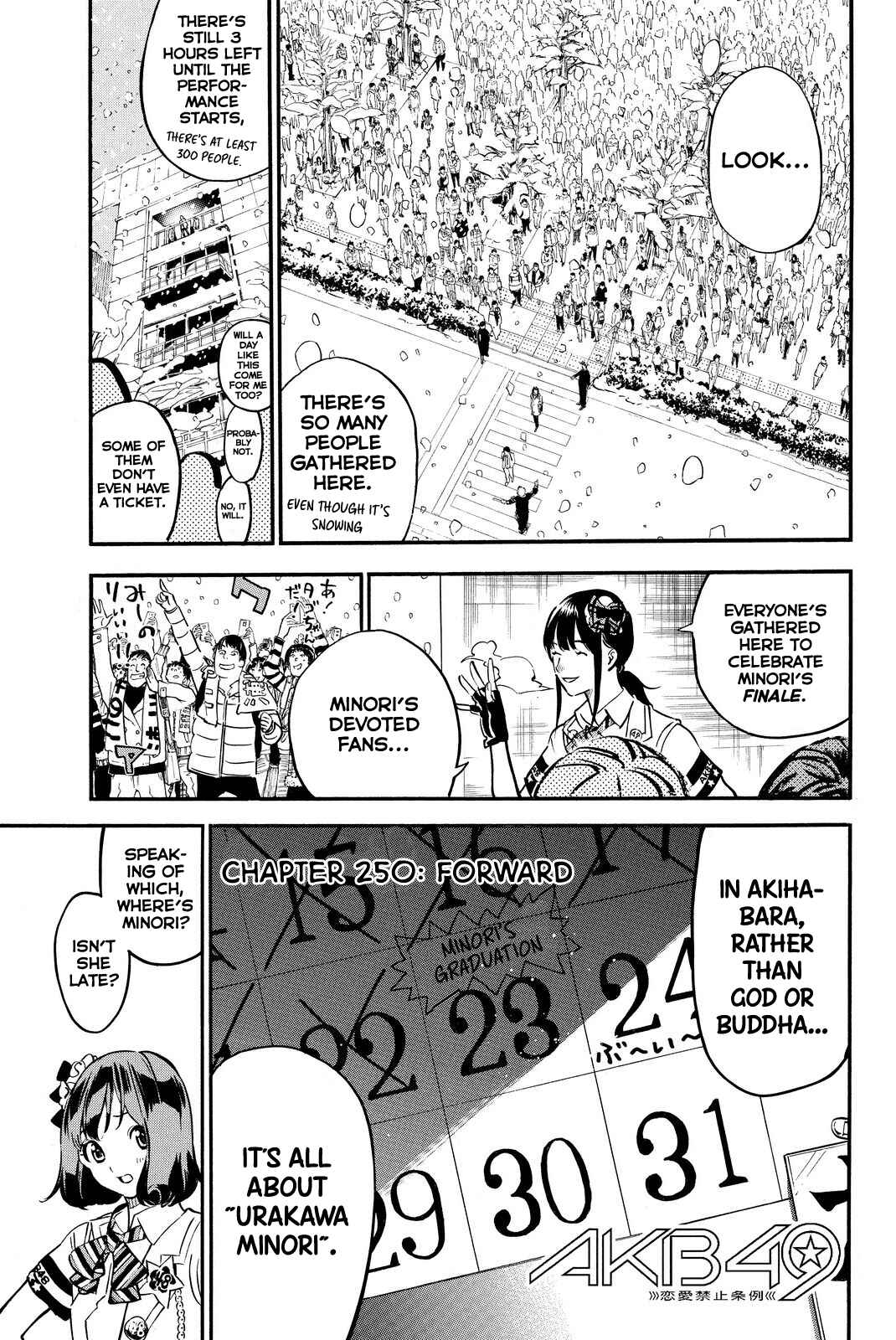 Page 1 Chapter 250 AKB49: Renai Kinshi Jourei