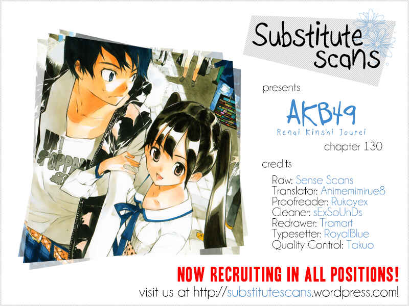 Page 1 Chapter 130 AKB49: Renai Kinshi Jourei