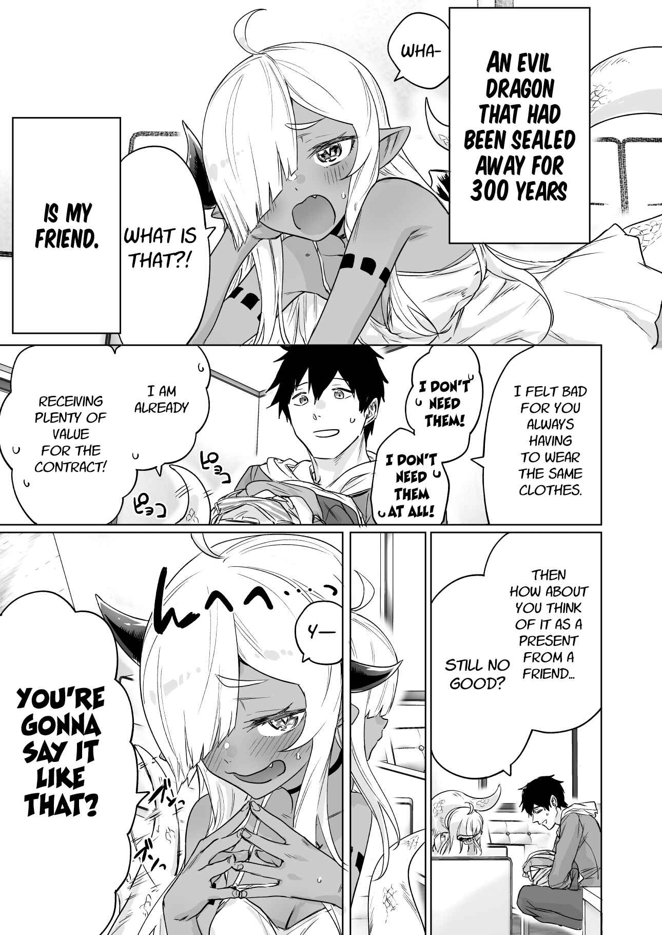 Page 1 Chapter 7 An Evil Dragon That Was Sealed Away for 300 Years Became My Friend (Pre-Serialization)