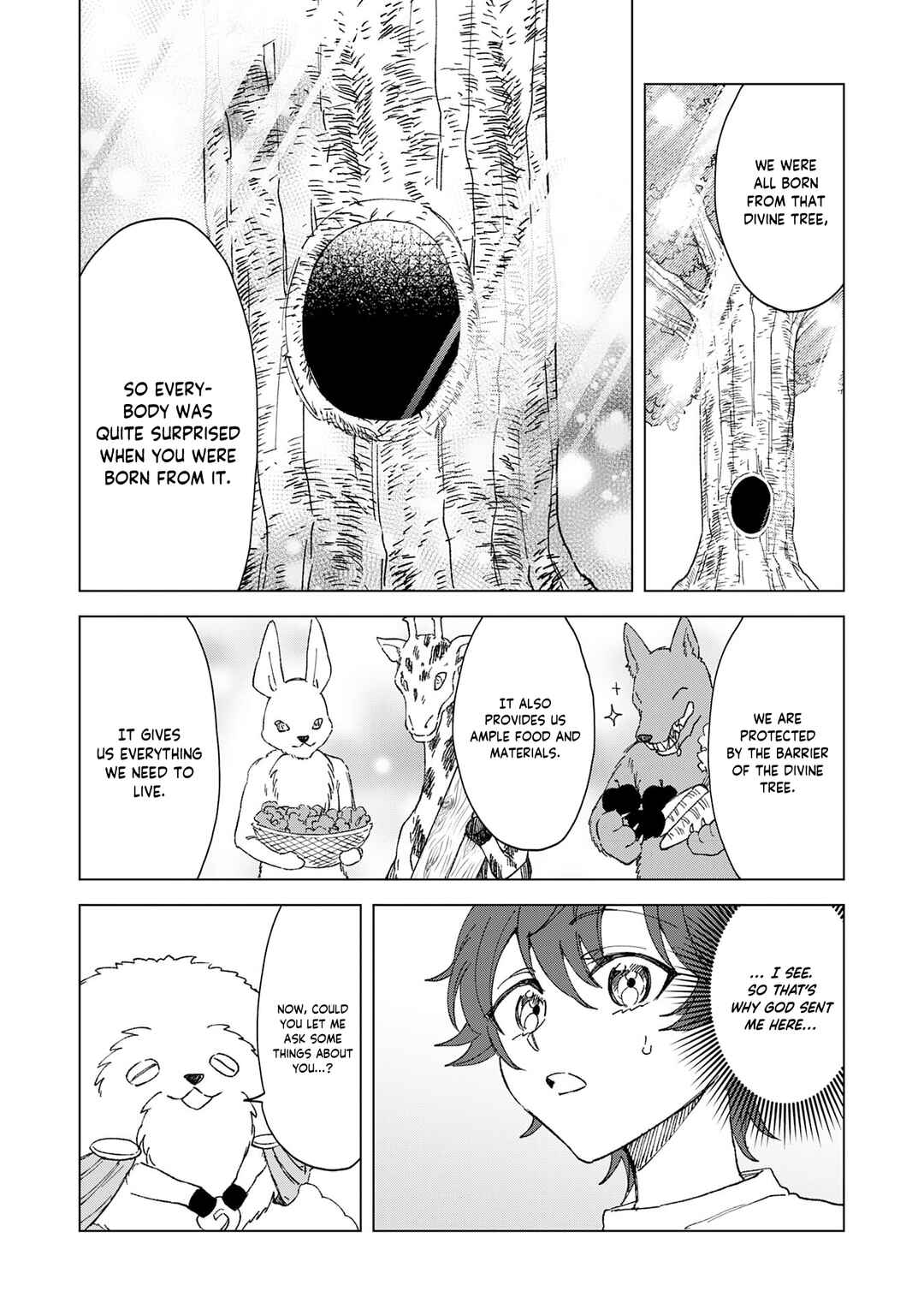 Page 10 Chapter 1.2 Seijuu ni Sodaterareta Shounen no Isekai Yururi Hourouki ~Kami-sama kara Moratta Cheat Mahou de, Nakama-tachi to Slow Life wo Mankitsu-chuu~