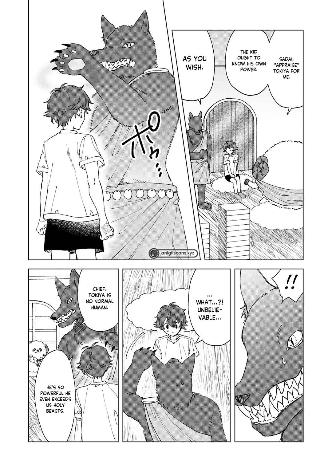 Page 12 Chapter 1.2 Seijuu ni Sodaterareta Shounen no Isekai Yururi Hourouki ~Kami-sama kara Moratta Cheat Mahou de, Nakama-tachi to Slow Life wo Mankitsu-chuu~