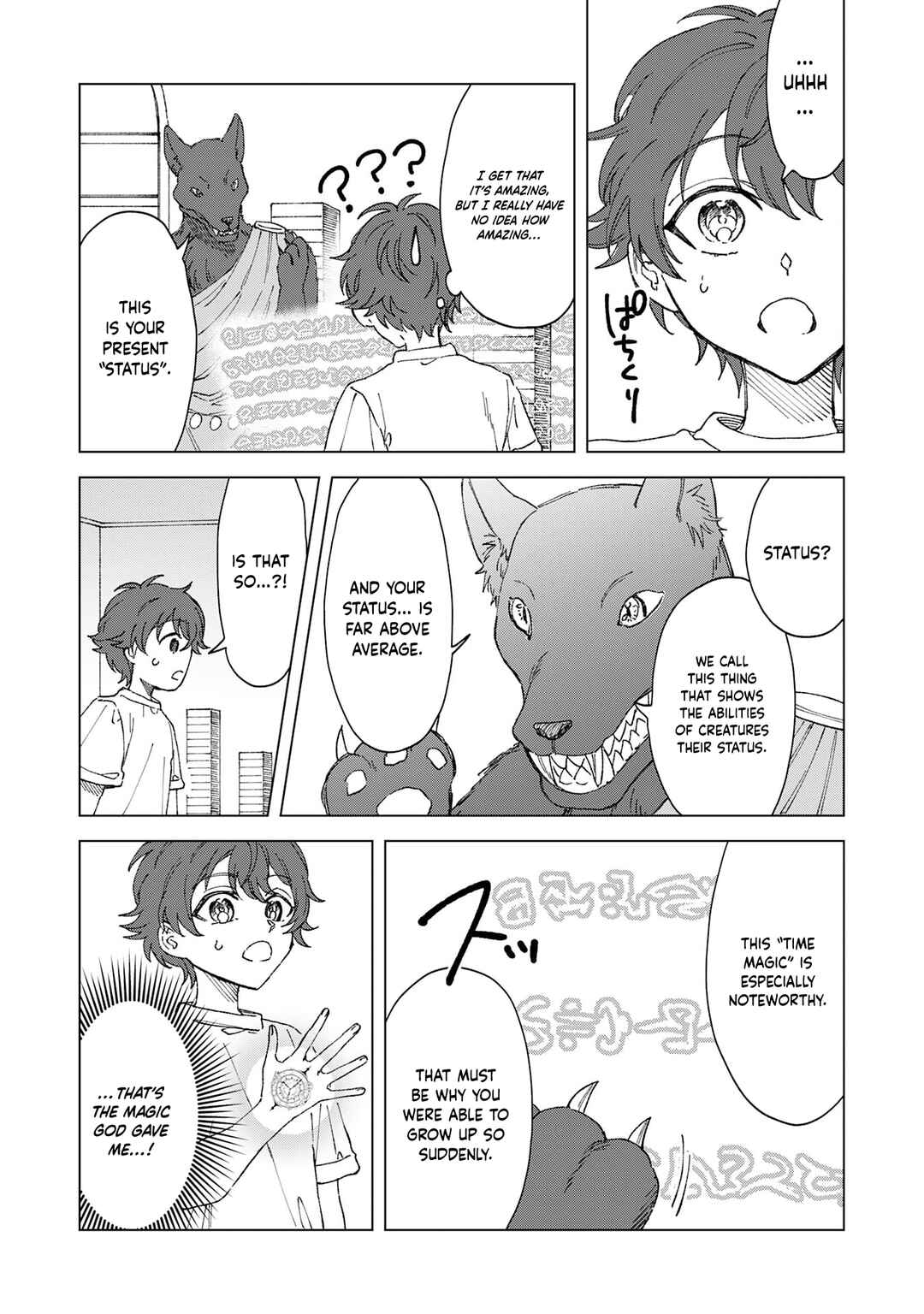 Page 14 Chapter 1.2 Seijuu ni Sodaterareta Shounen no Isekai Yururi Hourouki ~Kami-sama kara Moratta Cheat Mahou de, Nakama-tachi to Slow Life wo Mankitsu-chuu~