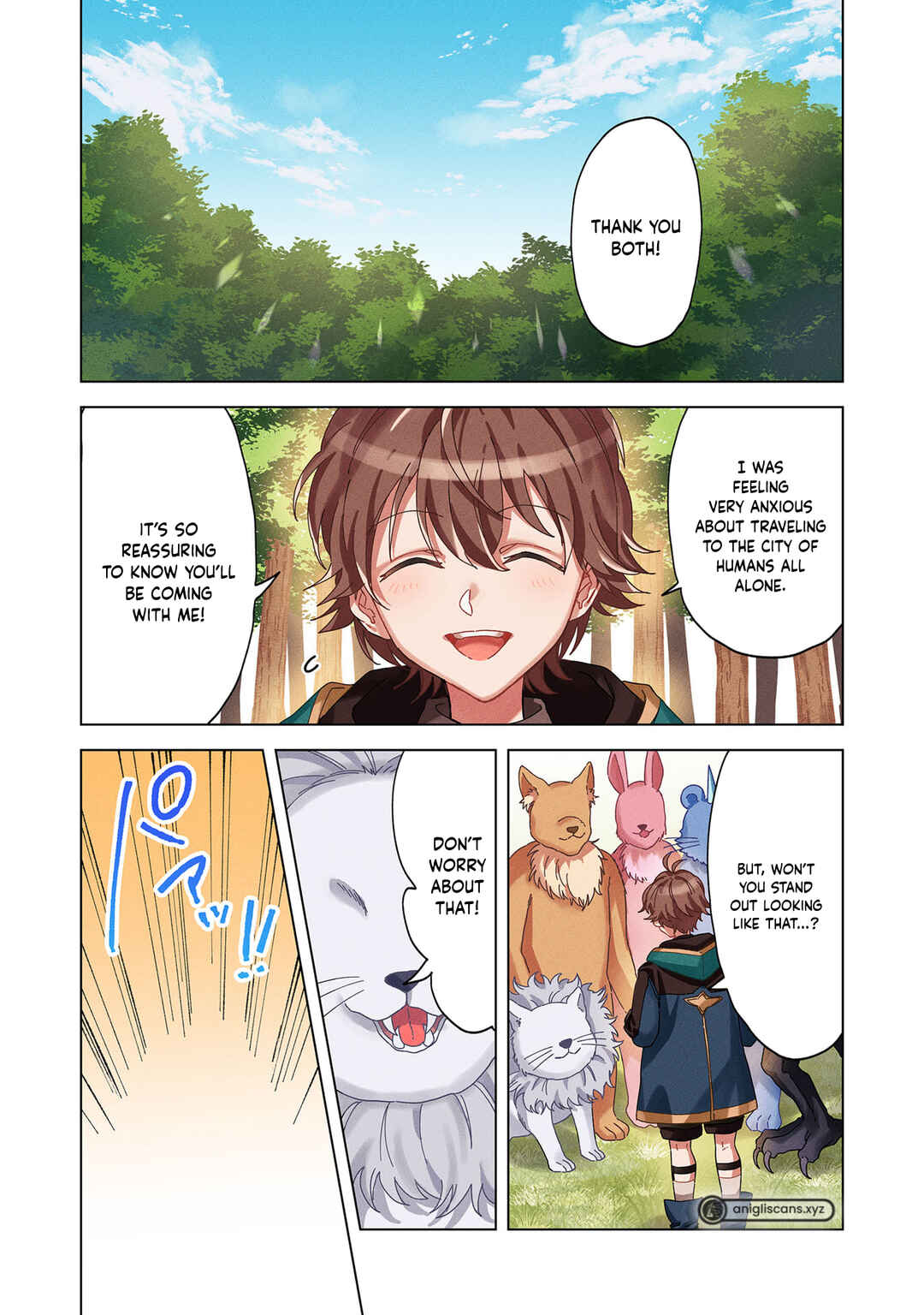 Page 3 Chapter 1.1 Seijuu ni Sodaterareta Shounen no Isekai Yururi Hourouki ~Kami-sama kara Moratta Cheat Mahou de, Nakama-tachi to Slow Life wo Mankitsu-chuu~