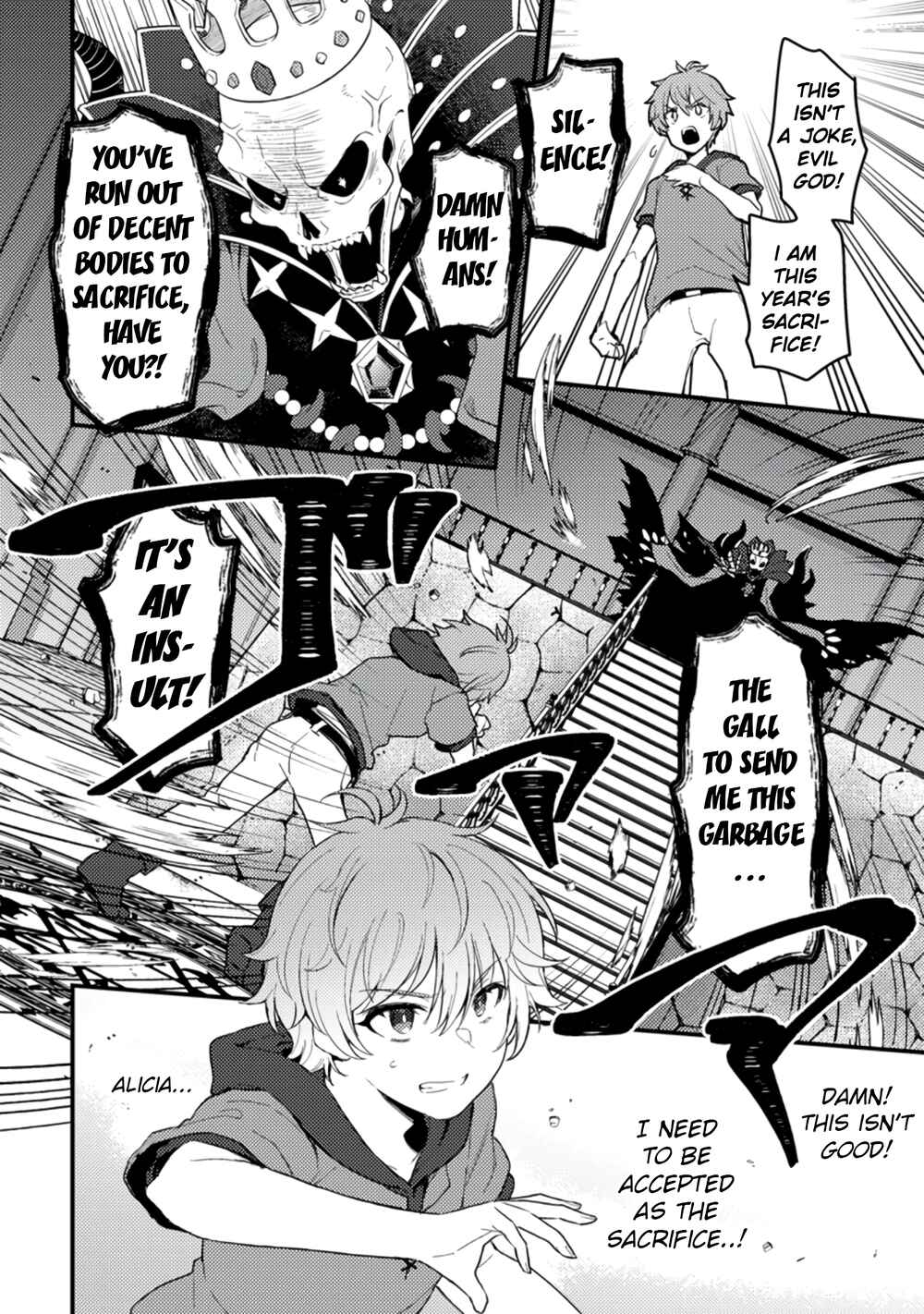 Page 6 Chapter 1.1 Ikenie ni Natta Ore ga Nazeka Jashin wo Horoboshite Shimatta Ken