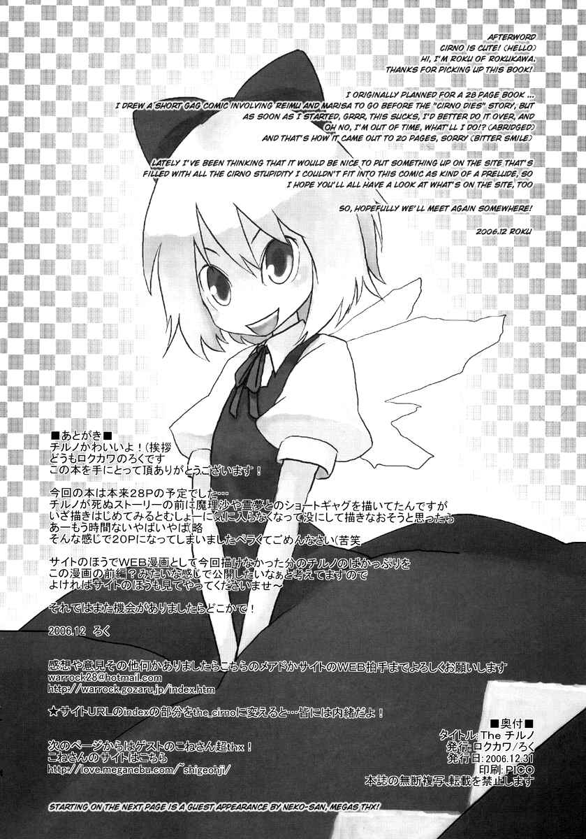 Page 13 Chapter Unknown_a261 Touhou - THE Cirno (Doujinshi)