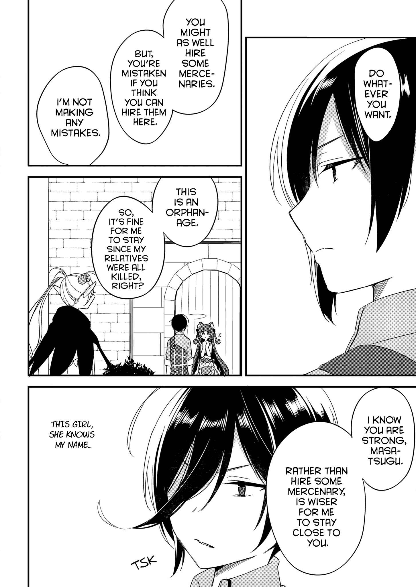 Page 4 Chapter 8 Isekai de Kojiin wo Hiraita kedo, Naze ka Darehitori Sudatou to Shinai Ken