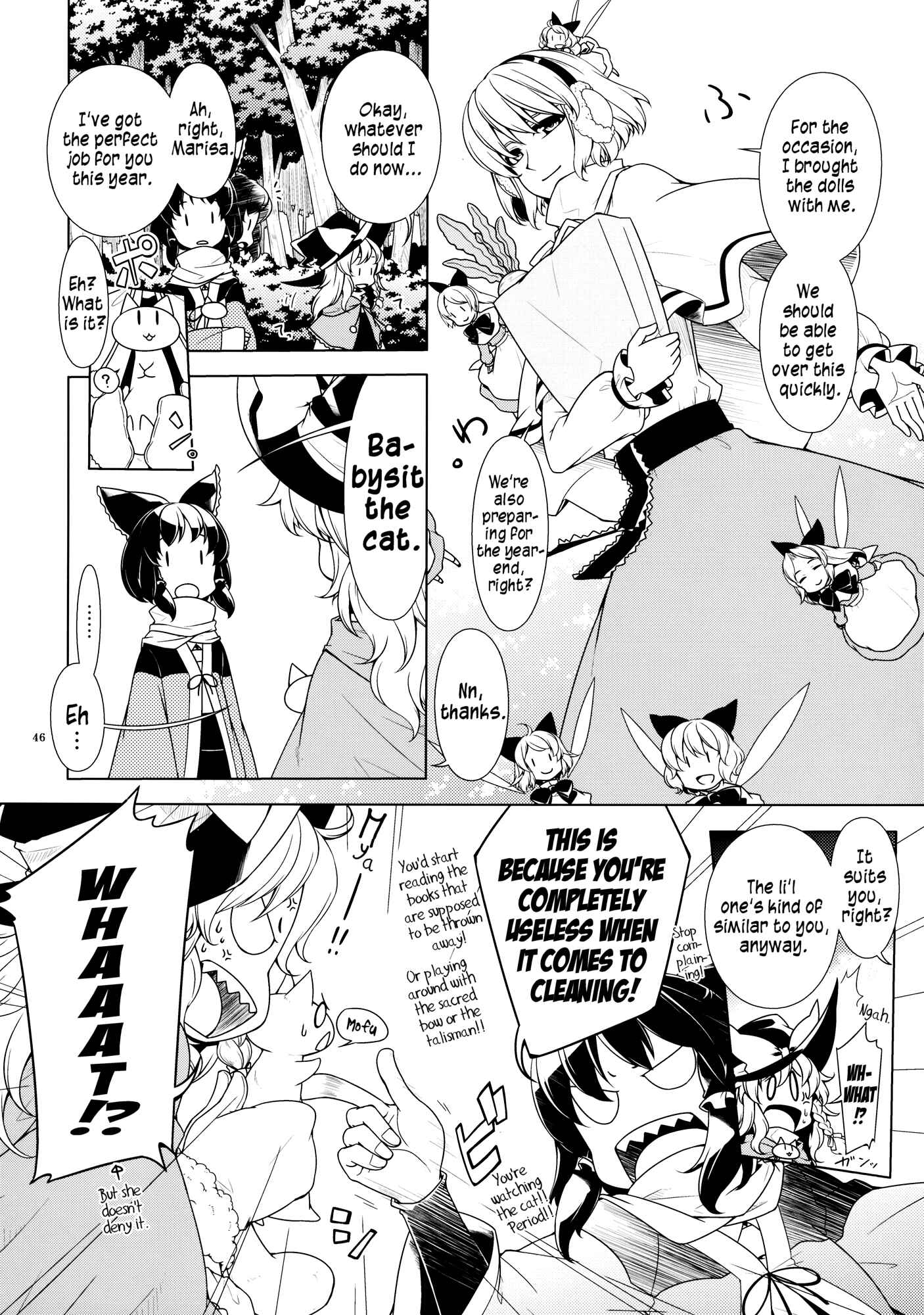 Page 44 Chapter 1 Touhou - Jinja Seikatsu + Neko (Doujinshi)