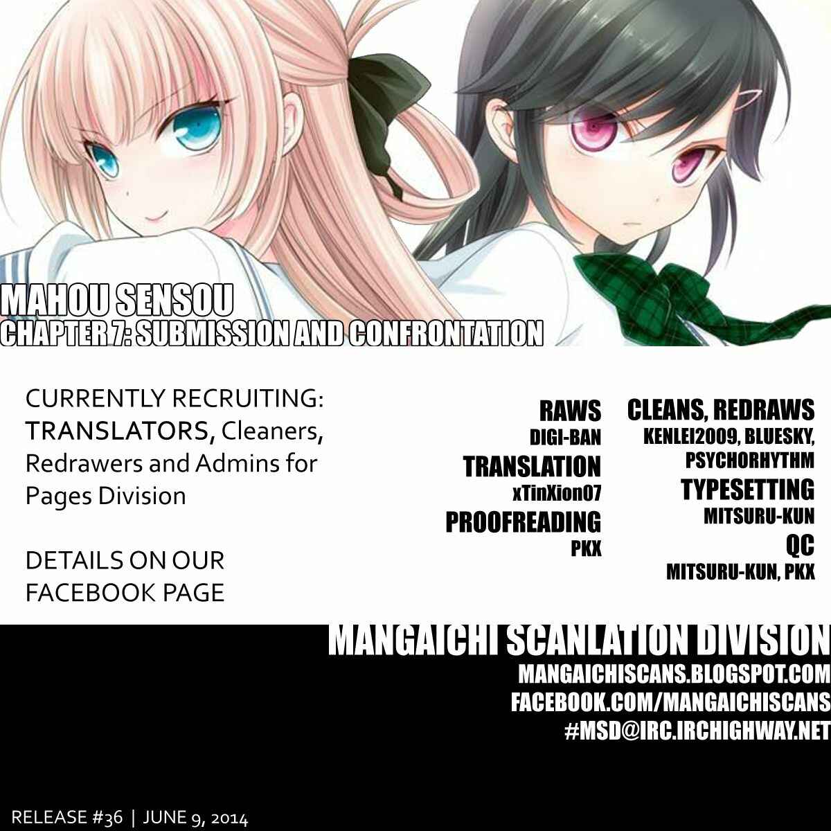 Page 1 Chapter 7 Mahou Sensou