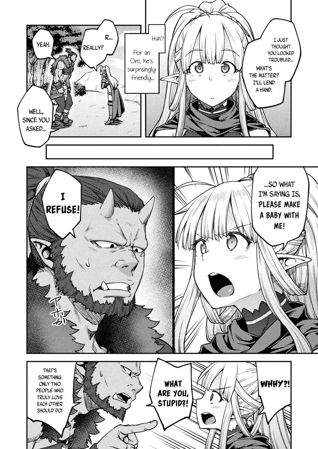 Page 4 Chapter 1 Himono Elf, Kozukuri o Suru.