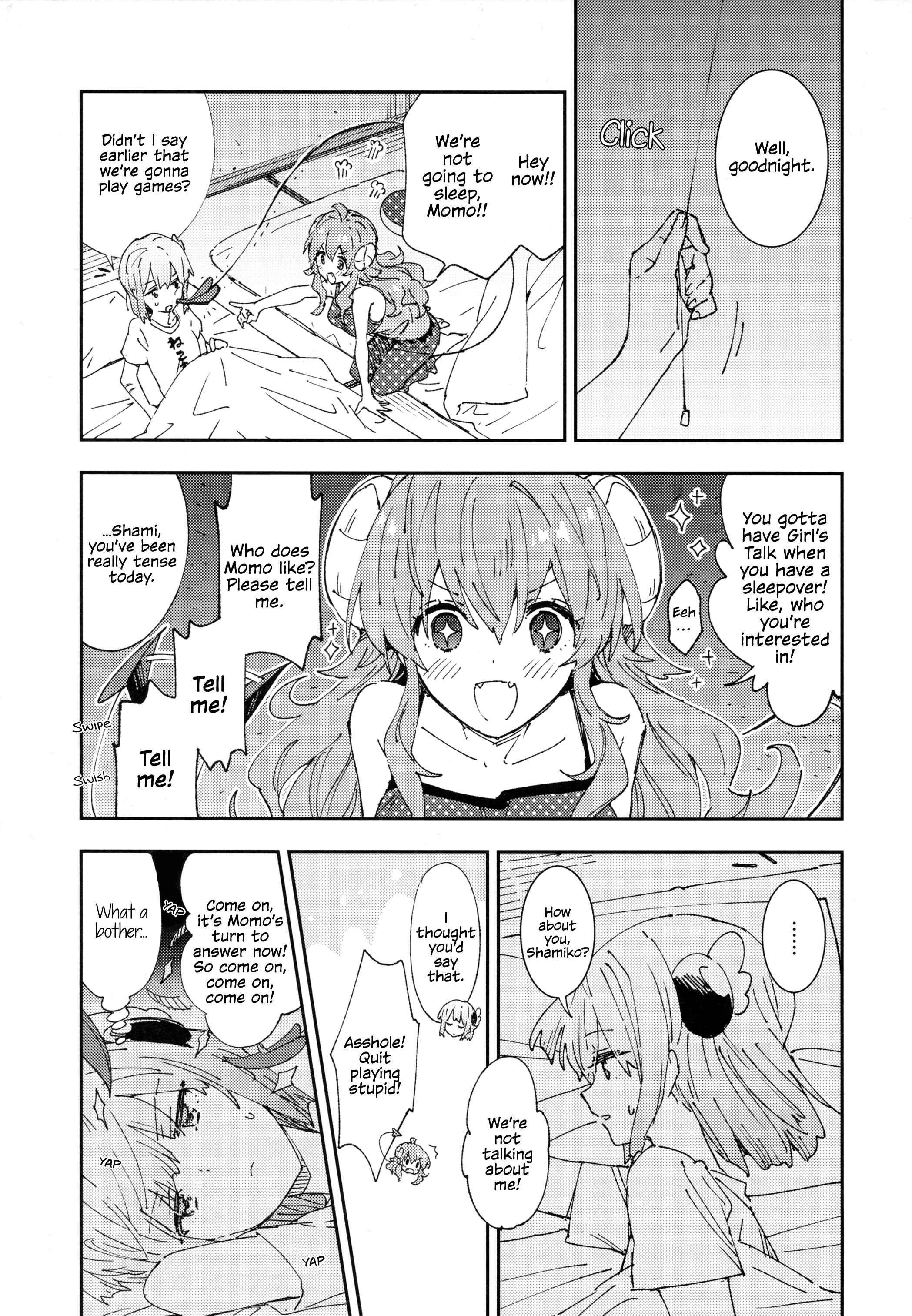 Page 7 Chapter Unknown_ee15 Machikado Mazoku - Shamiko ga Momo no Ouchi ni Otomari Suru Ohanashi (Doujinshi)