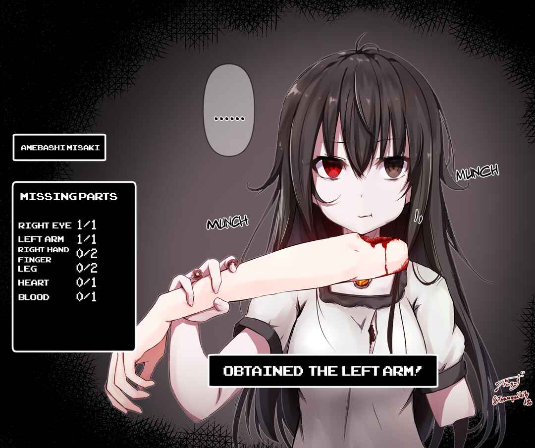 Page 1 Chapter 2 A Zombie Girl Who Eats Missing Parts to Regenerate.