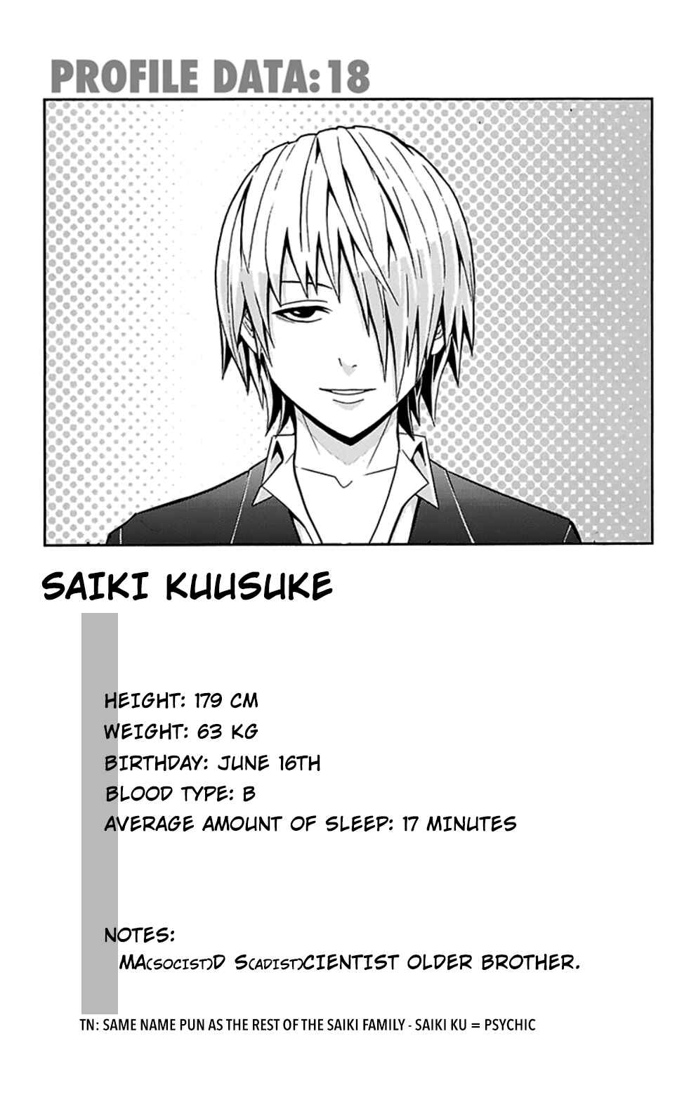 Page 17 Chapter 113 The Disastrous Life of Saiki K.