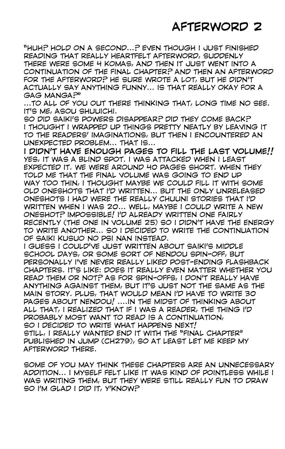 Page 4 Chapter 280 The Disastrous Life of Saiki K.