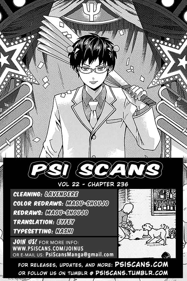Page 1 Chapter 236 The Disastrous Life of Saiki K.