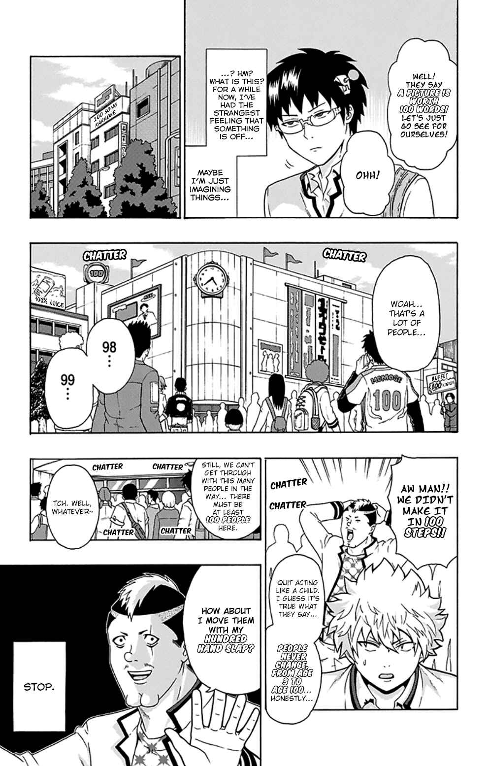Page 4 Chapter 100 The Disastrous Life of Saiki K.