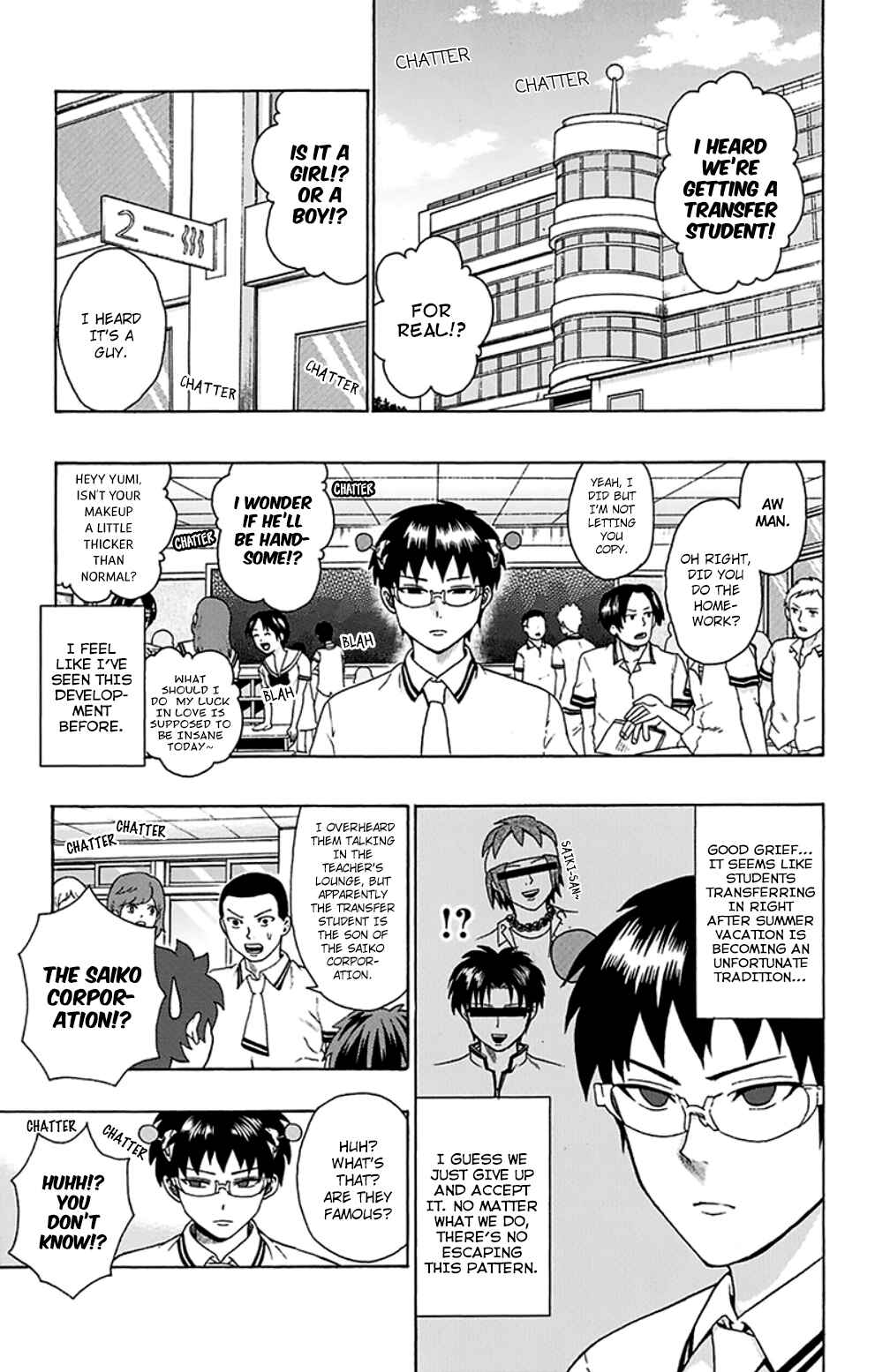 Page 4 Chapter 114 The Disastrous Life of Saiki K.