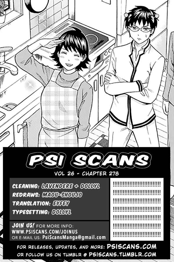 Page 1 Chapter 278 The Disastrous Life of Saiki K.