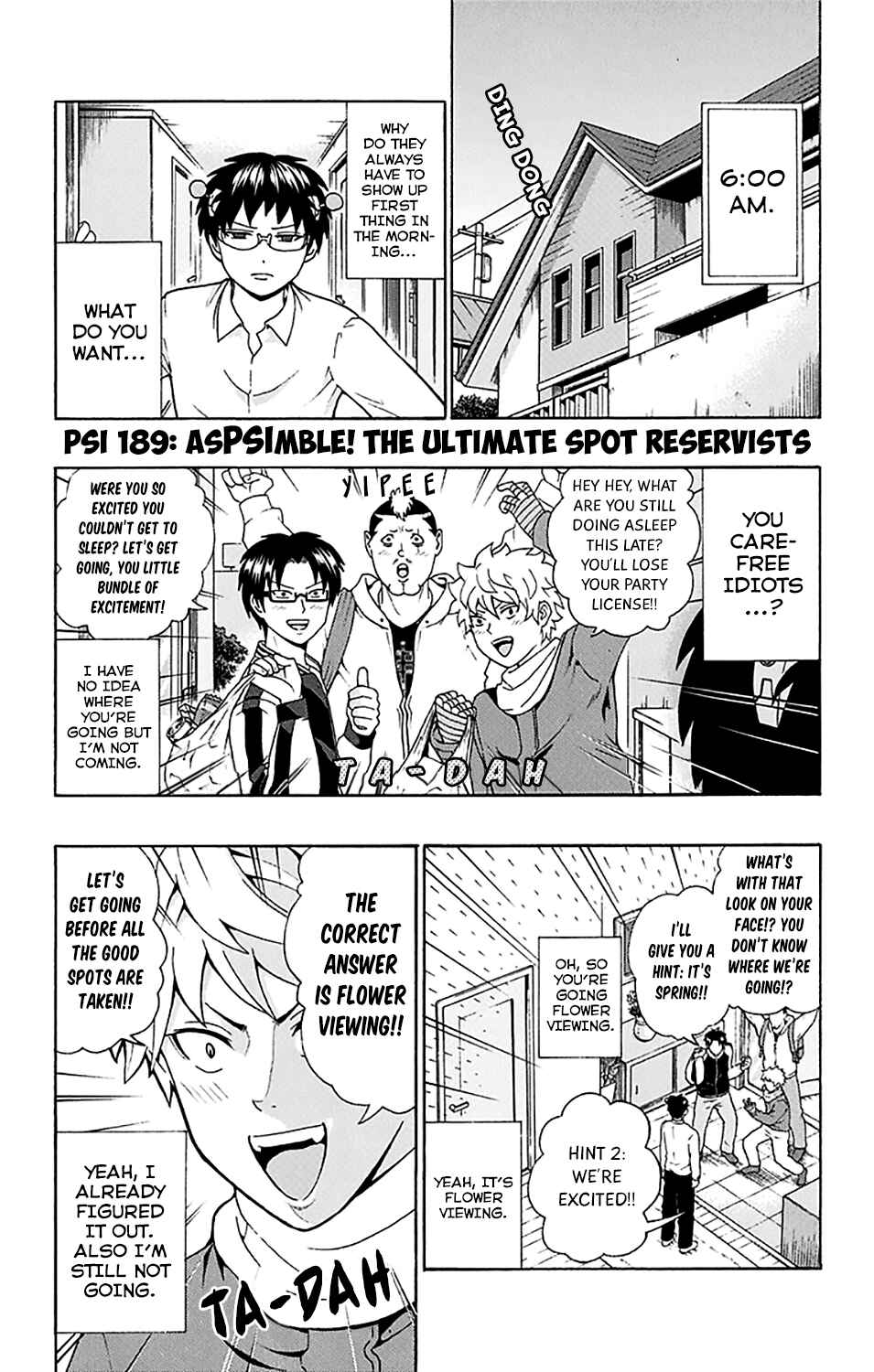Page 2 Chapter 189 The Disastrous Life of Saiki K.