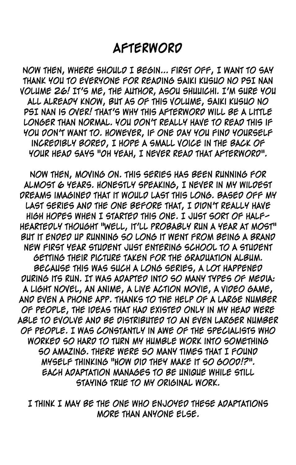Page 28 Chapter 279 The Disastrous Life of Saiki K.